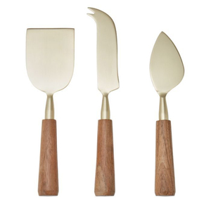 Couteaux à fromage décoratifs vintage en laiton, design marguerite, ensemble d'accessoires à fromage écologiques, outils à fromage en métal pour la table de cuisine - Product Image 3
