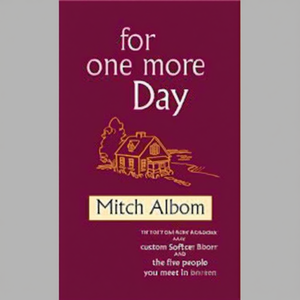 Pour une journée de plus par l'auteur Mitch Albom, impression de livre personnalisée à couverture souple - Product Image 1