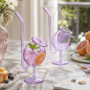 Verres à cocktail transparents en borosilicate faits à la main de 450 ml, sans plomb, coupe Martini, verres à Margarita, verrerie de bar réutilisable en gros - Product Image 1