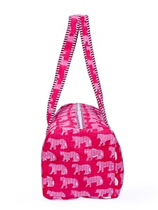 Sac fourre-tout en coton matelassé à imprimé éléphant pour femmes, vente en gros, Niharo N-DB-1 |   Sac à bandoulière en tissu indien fait main |   Grand Voyage - Product Image 4