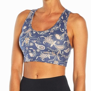 Multi Color Sublimation Plus Size Lightweight Sports <b>Bra</b> for Women Front <b>Stretch</b> Breathable Quick Dry Fitness Workout Yoga Wear - Product Image 2