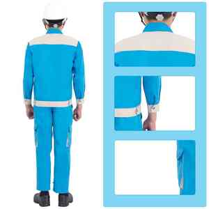 Tela de sarga resistente para ropa de trabajo duradera para la construcción, ingeniería y seguridad de los trabajadores de fábrica, uniforme industrial. - Product Image 4