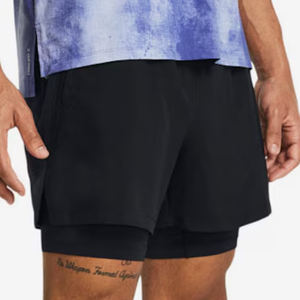 Shorts de course pour hommes en polyester personnalisés, à séchage rapide et anti-transpiration, shorts de sport et de fitness pour hommes - Product Image 4