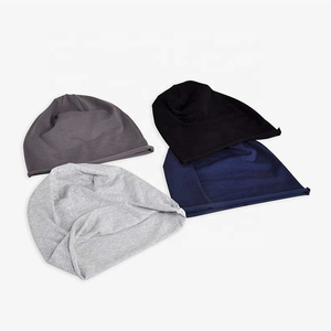 Wholesale Plain Grey Solid Color Cycling Beanie - Soft Knit Thin Cotton Spandex <b>Winter</b> <b>Hat</b> for <b>Men</b> and Women - Product Image 3