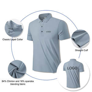 Camisetas Deportivas de Manga Corta Transpirables de Alta Calidad, Preencogidas, con Cuello Camisero, Tejidas, para Primavera, Tipo Polo - Product Image 2