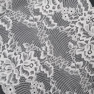 Cinta Elástica de Encaje Floral de 23 cm, Ligera, de Nailon y Spandex, Tejido de Encaje Elástico para Lencería, Vestidos y Prendas de Vestir - Product Image 1