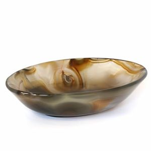 Top Selling Custom Eco-Friendly Polished <b>Marble</b> Soup Bowl Handmade Resin Art Party New Popular Design - Product Image 2