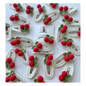 <b>Beginner</b> Crochet Hair Clip Kit Soft Acrylic Yarn Floral Pattern DIY <b>Knitting</b> <b>Set</b> Assorted Colors 3-14 Years Easy Hair - Product Image 4