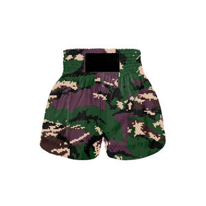 Shorts de Muay Thai 100% polyester, entièrement sublimés, imprimés sur mesure, fabriqués sur mesure, pour la boxe thaï, en vente. - Product Image 1