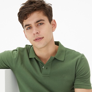 High-quality Men's Casual Jacquard Polo Shirt Short-sleeved Business Polo T-shirt with Collar <b>Top</b> Button-front Golf Polo Shirt - Product Image 5