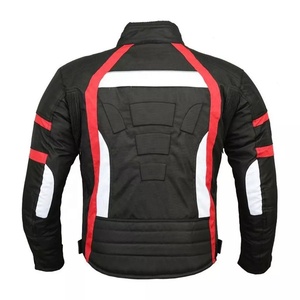 เสื้อแจ็คเก็ตมอเตอร์ไซค์ผู้ชาย สีดำ แดง ขาว แขนยาว กันลม ใส่ได้ทุกฤดู - Product Image 2