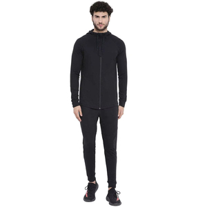 Men's Custom Winter 2-Piece Fleece Full-Zip Hoodie & Tracksuit Sweatpants Set 100% Cotton Breathable - Product Image 1