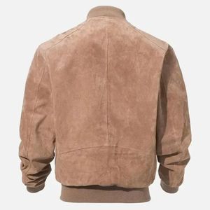 2026 High Quality <b>Suede</b> Leather <b>Jacket</b> High Street customizable Multi-Pocket Zip <b>Jacket</b> Men's Slim Fit <b>Suede</b> <b>Jacket</b> for Man - Product Image 2