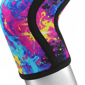 Rodilleras de compresión para levantamiento de pesas de 9 mm, rodilleras para entrenamiento y ejercicio, rodilleras para sentadillas de 7 mm - Product Image 5