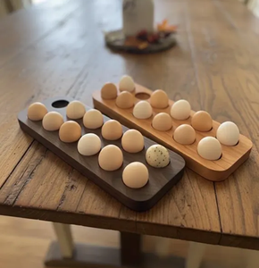 Antique Design Brown Color <b>Egg</b> Tray High Quality Customized Size Rectangular Shape <b>Egg</b> Storage Rack - Product Image 3