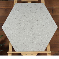 Revêtement de sol hexagonal LVT imperméable de conception européenne, carrelage vinyle auto-adhésif 6 pouces, PVC, pour cuisine, carrelage de sol DIY