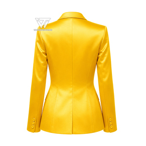 Blazer en satin brodé doré glamour pour femme, vêtements de la sororité grecque Sigma Gamma Rho, vente en gros - Product Image 2