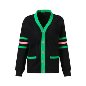 Diseña tus propios cárdigans de lana extralargos de primera calidad para mujer, con cinturón, personalizados para universidades/colegios/organizaciones femeninas/organizaciones masculinas - Product Image 1