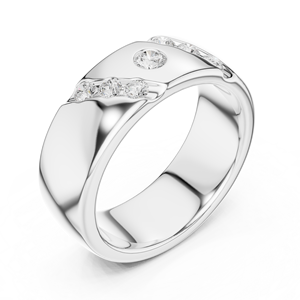 แหวนใบไม้สีโรสโกลด์ประดับอัญมณีคาถาแนววินเทจ14K - Product Image 5