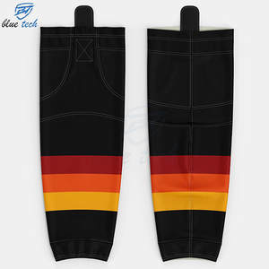 Custom Sublimated Autumn Hockey <b>Socks</b> with Bottom Logo Durable Stretch for Team Uniform <b>Training</b> Practice Match Play - Product Image 5