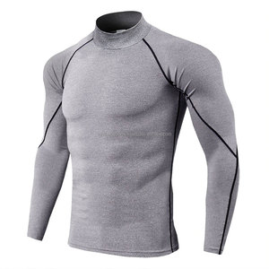 2023ที่มีคุณภาพสูงที่กำหนดเองผู้ชายระเหิดยิมการบีบอัดเสื้อยามผื่น - Product Image 4