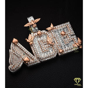 Ace Spade Pendant <b>Iced</b> <b>Out</b> Lab Grown Necklace Hip Hop Baguette Stone Bling Jewelry <b>Chain</b> Gift - Product Image 5