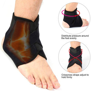 Adjustable Neoprene <b>Ankle</b> <b>Support</b> Wrap with Protection for Running & Active Use Lace-Up Closure - Product Image 4