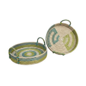 Plateau moderne en jonc de mer écologique : Rangement durable pour l'organisation des appartements et des petits espaces – Un succès garanti - Product Image 1