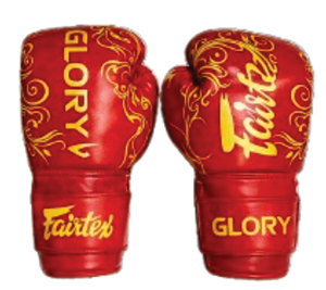 ถุงมือชกมวยรุ่น Fairtex Glory ขายดีที่สุด ปรับแต่งได้ หนังแท้ 100% ระบายอากาศได้ดี สายรัดข้อมือปรับได้ ไม่ลื่น - Product Image 1