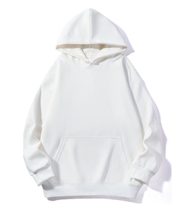 Custom Wholesale <b>Black</b> Polyester <b>Fleece</b> Front Print Logo Pullover Hoodie ODM Casual <b>Men</b> Women Heavyweight Blank Sweatshirt - Product Image 1