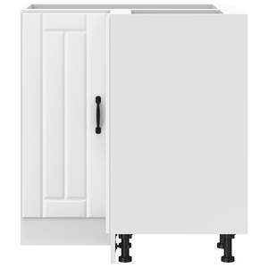 Gabinete Esquinero Bajo de Cocina de Madera Sintética Blanca Mediana - Product Image 5