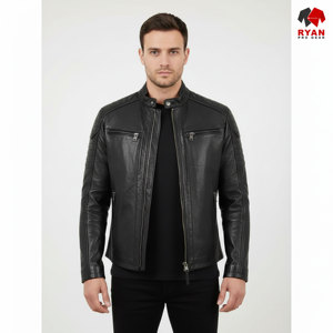 Veste en cuir respirante pour homme, design personnalisé Ryan Pro Gear, impression de logo sur mesure - Product Image 1