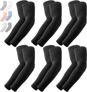 Manchons de bras rafraîchissants en soie glacée UPF50+ anti-UV personnalisés pour l'été, le camping et le cyclisme, respirants, vente en gros - Product Image 6