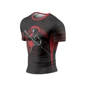 Custom OEM Unisex Rashguard UPF 50 UV Protection Sublimation Performance Fabric Compression All Over Print Wholesale OEM Factory - Product Image 6