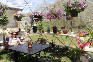 16 ft Geodesic Dome Greenhouse Kit - Clear Vinyl Cover - Galvanized Steel Frame + free shipping - Product Image 2