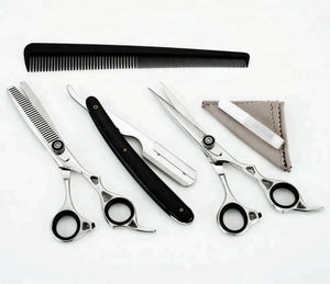 ชุดกรรไกรตัดผมสแตนเลสสำหรับร้านเสริมสวยมืออาชีพ พร้อมกรรไกรซอยผม ด้ามยาว หวีตัดผม สำหรับคนถนัดขวา ขนาด 6.5 นิ้ว - Product Image 6