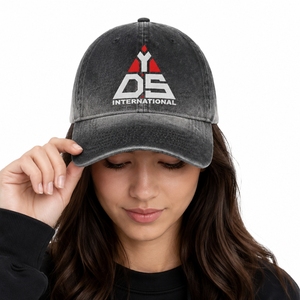 Unisex Premium Washed Cotton Baseball Cap Custom Embroidered Vintage Adjustable Fit Vintage Faded Finish Adjustable Back Closure - Product Image 1