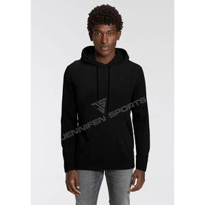 Sweat-shirts personnalisés à cordon de serrage pour hommes, en coton/polyester de luxe, épais, unis, pour l'hiver, impression numérique, décontractés - Product Image 2