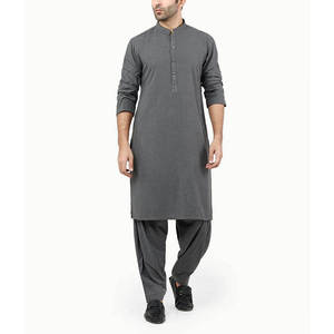 Ensemble Kurta pour homme résistant aux plis, en coton respirant de qualité supérieure, Shalwar Kameez, finition douce, vêtements traditionnels pour homme - Product Image 4