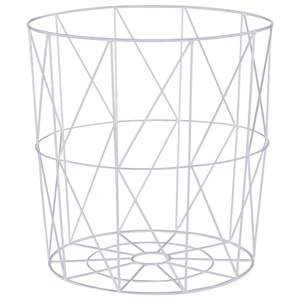 Juego de 3 Mesas de Centro de MDF Blanco y Metal en Tamaños Pequeño, Mediano y Grande - Product Image 4