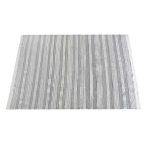 Gray <b>White</b> Striped Jute Area <b>Rug</b> Woven Cotton Blend Carpet Neutral Home Decor for Living Room <b>Bedroom</b> - Product Image 3