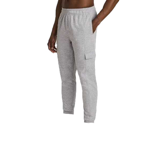 Pantalon de survêtement gris pour homme, taille élastique, poches latérales, décontracté, léger, tricoté, respirant, coupe-vent, avec cordon de serrage - Product Image 2