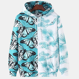 Sweat à capuche sublimé pour homme 100 % coton, écologique, imprimé personnalisé, pour entraînement sportif, style hiver 2026 - Product Image 1