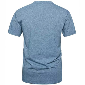 เสื้อยืดผู้ชายสีชมพู แขนสั้น ทรงปกติ ผ้าฝ้ายผสมโพลีเอสเตอร์ ระบายอากาศได้ดี คอกลม เสื้อยืดผู้ชายสำหรับฤดูร้อน - Product Image 4