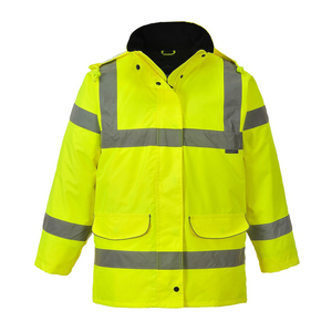 เสื้อแจ็คเก็ตทำงานแบบ Hi-Vis สำหรับผู้ชาย สไตล์อุปกรณ์นิรภัยทันสมัย ผ้าสีสว่าง ใส่สบาย ตัดเย็บทนทาน ป้องกันได้อย่างมั่นใจ - Product Image 3