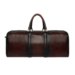 Bolsa de Lona de Cuero Genuino con Correa Ajustable, Cierre de Cremallera, Estilo Vintage, para Viajes, Gimnasio, Unisex, Resistente al Agua, 36-55L - Product Image 1