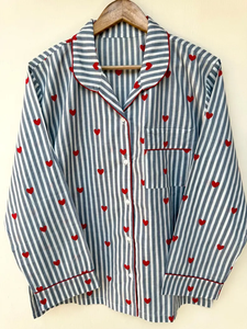 Ensemble de pyjama coordonné Naaz Textile pour femmes, motif rayures de tigre, doux et respirant, imprimé, décontracté pour l'été, vêtements de détente et de nuit en coton - Product Image 2