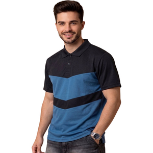 Nouveau T-shirt Polo Unisexe 2026 en Coton 100% avec Logo Personnalisé, Manches Raglan, Imprimé, Style Golf, Tendance, Bloc de Couleurs et Rayures - Product Image 4