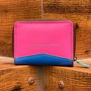 Nueva llegada hecha a mano de cuero reciclado, monedero, tarjetero, monedero pequeño con estilo occidental para mujer - Product Image 3