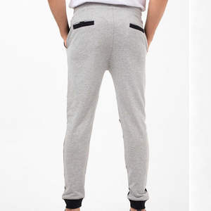 Pantalones de chándal de algodón personalizados al por mayor, fabricante OEM, proveedor, pantalones de entrenamiento para hombre, cintura elástica, tobillos acanalados - Product Image 6